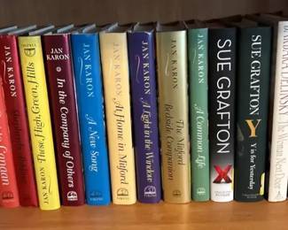 Hardcover Fiction Book Lot  Sue Grafton, Jan Karon, Steve Carlton  More