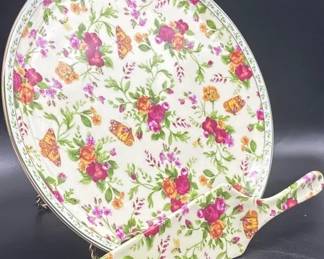 Royal Albert Spring Chintz Cake Platter  Server