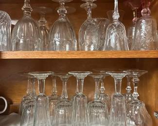 Kitchen Cupboard Lot Glassware, Vintage Barware
