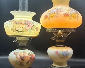 Vintage Floral Keyswitch Lamps