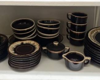Vintage Pfaltzgraff Gourmet Brown Set