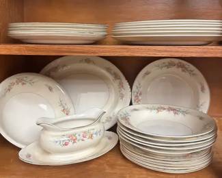 Vintage Homer Laughlin Eggshell NAUTILUS Usa China Set