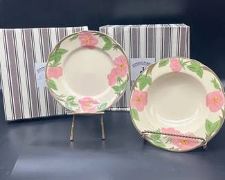 Franciscan Desert Rose Set Of Four Bowls and Salad Plates in Original Box