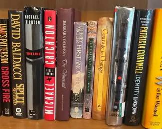 Mixed Hardcover  Paperback Book Lot  Baldacci, Clancy, Grisham, Kellerman  More