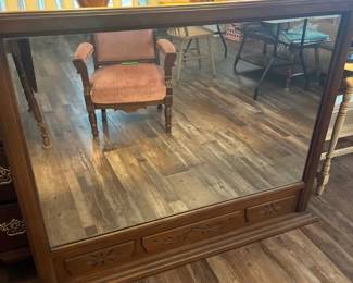 Solid Wood, Decorative Large Mirror