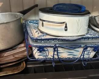 Miscellaneous Cast Iron and Pots Bowls Lot