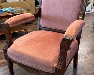 Antique Pink Armchair