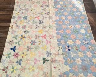 Vintage Hand Sewn Quilt