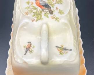 Antique Porcelain Butter Or Cheese Dish