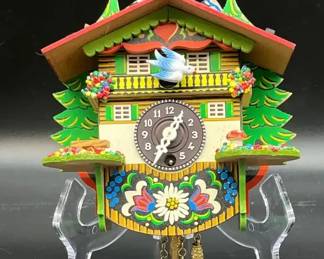 Trenkle Kuckulino Black Forest Cuckoo Clock  Made in Germany  Chalet Style