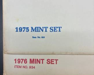 1975  1976 USPS Mint Set of Commemorative Stamps 