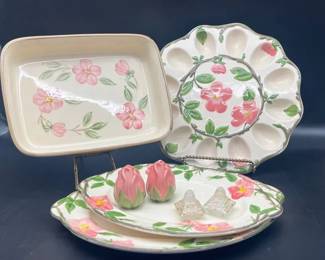 Franciscan Desert Rose Serving Dishes and Salt and Pepper sets