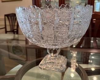 American cut glass bowl