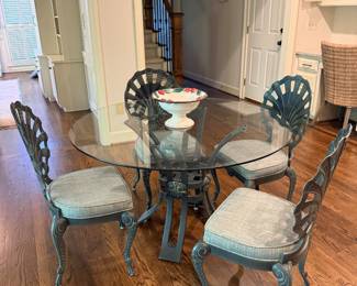 Brown Jordan metal dining set