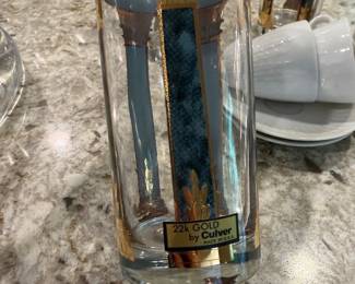 Vintage Culver 22k gold glasses