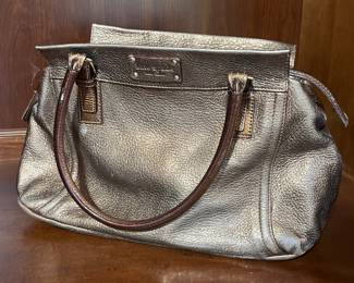 KATE SPADE CHELTENHAM PEWTER PEBBLED LEATHER