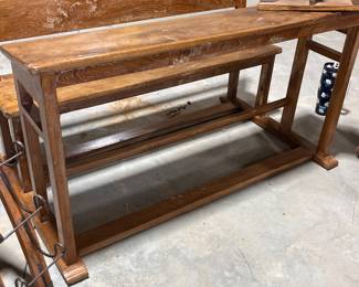 VINTAGE SCHOOL BENCH