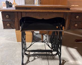 TREDLE SEWING MACHINE CABINET