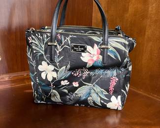 KATE SPADE NEW YORK WILSON ROAD BOTANICAL ALYSE NYLON CONVERTIBLE SATCHEL
