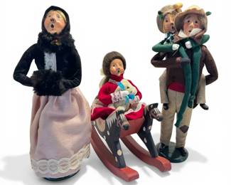 Byers Choice Ltd. The Carolers And Bob Cratchit  Tiny Tim