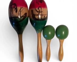 HandPainted Wooden Maracas