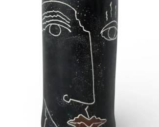 Face It Handmade Pottery Vase by Sally Jo Havas