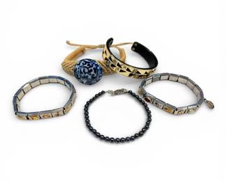 Silver Toned Italian Charm Bracelets And More Costume Jewelry