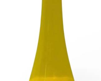 Salviati 2000 Yellow Venetian Art Glass Bud Vase, Signed 7.5 