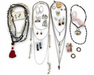 Black And Silver Toned Costume Jewelry