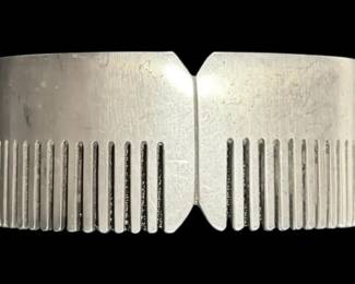 1 Thick Sterling Silver 925 Bangle Bracelet 60.32g