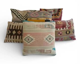 6 Wool Kilim Pillows