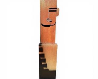 Rusted Industrial Steel Garden Statue 6ft