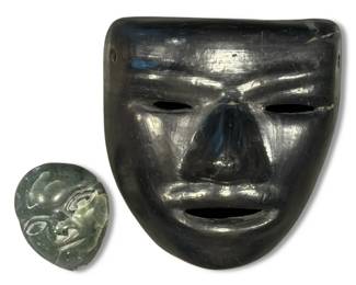 Ceramic  Carved Stone Masks