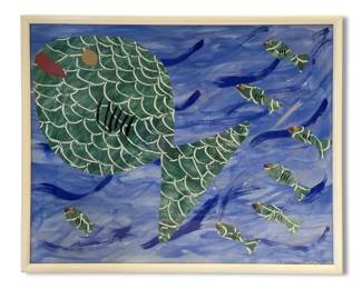 Swimming Fish Artwork