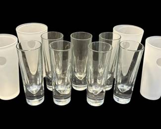 Frosted  Heavy Drinking Glasses