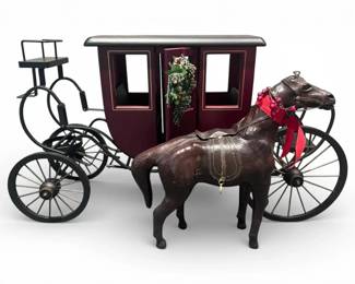 Byers Choice Ltd. 2000 Coach w Horse