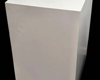White Rectangular End Table