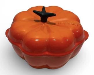 Le Creuset Pumpkin Flame Petite Stoneware Casserole Dish, 5 Wide