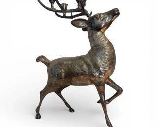 SilverPlated Deer Candelabra