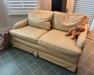 Faux Leather Loveseats (Pair)