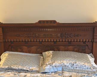 Victorian Eastlake style bed 