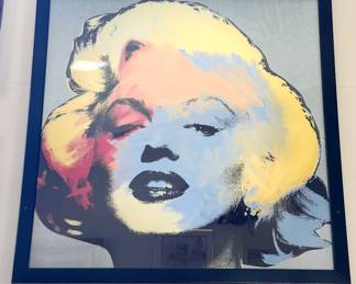 Large Marilyn Monroe framed print 28" square 