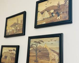 Banana leaf fiber art 