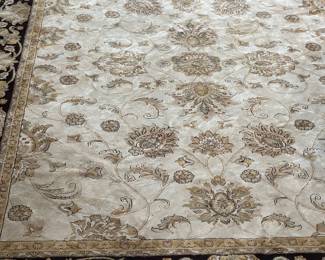 Silk area rug 118" x 7'9"