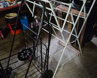 Market carts and drying rack