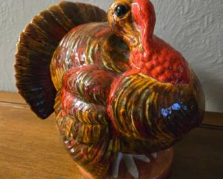 Large ceramic turkey