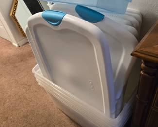 Plastic storage tubs