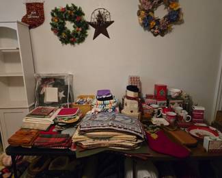 More Christmas and lots of linens