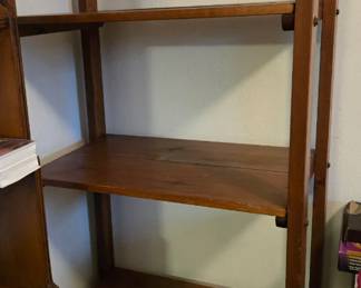 Wood shelving unit