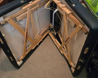 Massage table unfolded